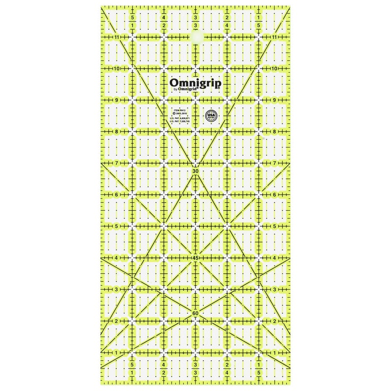 Omnigrid Omnigrip by Omnigrid Non-Slip Ruler, 6" x 12" - Image 1